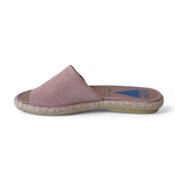Verbenas Suede Espadrille Slide Sandals "Antique Blush Pink" Women's 8.5/39 - Picture 7 of 10